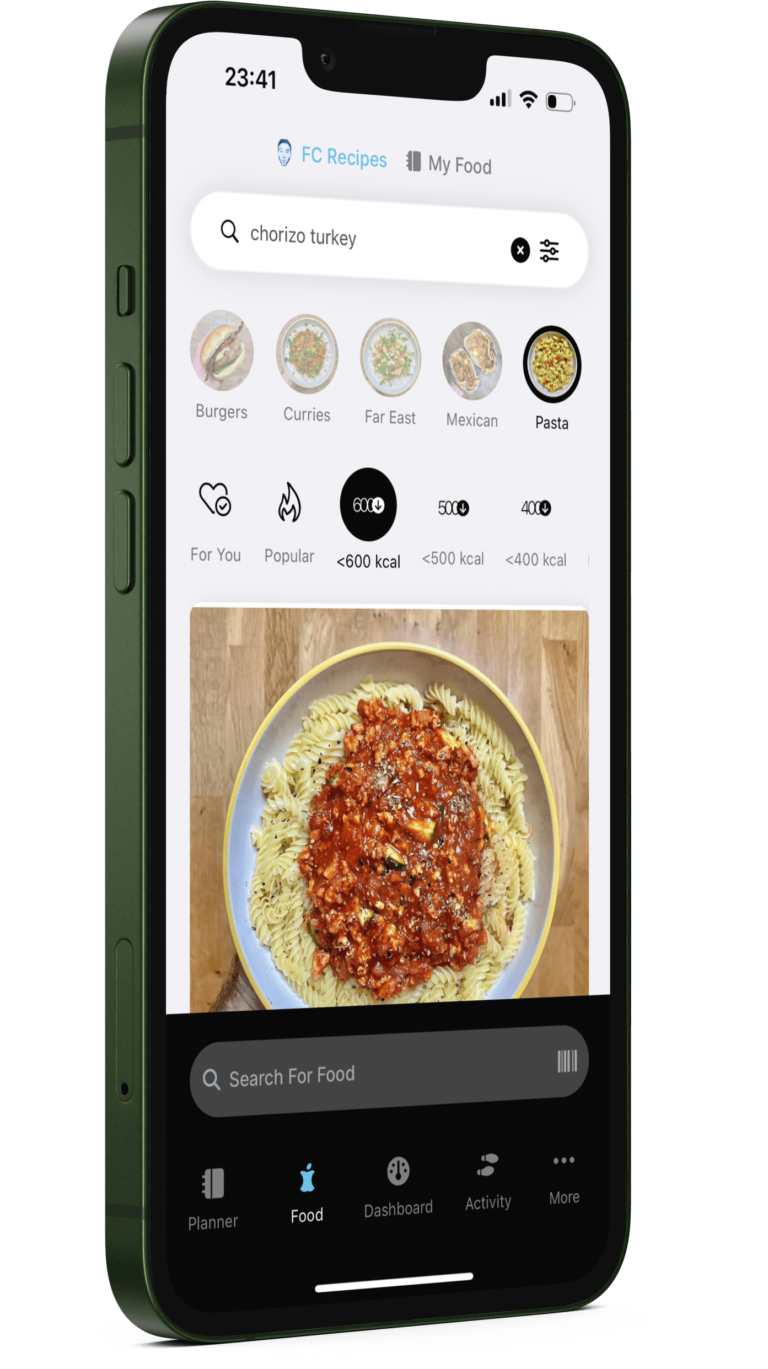 The Fitness Chef nutritional app, combining engageging mobile UX with evidence-based fitness and diet guidance